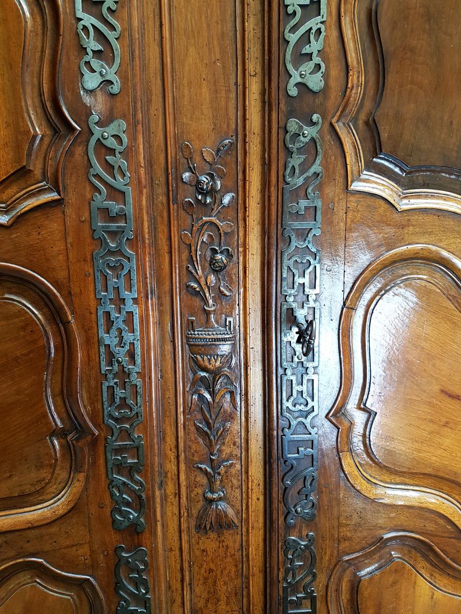 Armoire Arlésienne Provençale D’époque XVIIIe Siècle.-photo-5