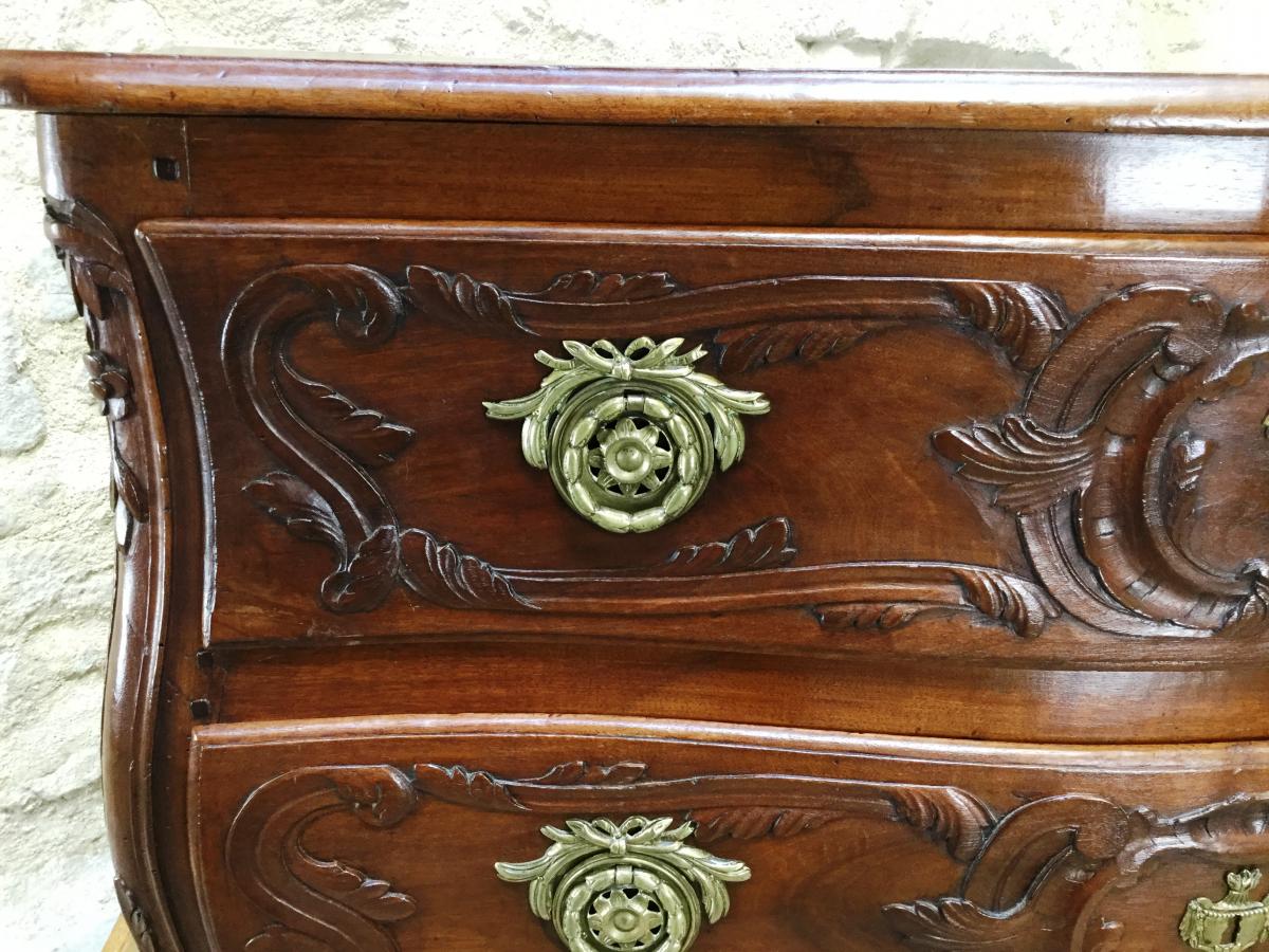 A Solid Walnut Provencal Commode, Nîmoise 18th Century Circa 1750-photo-5