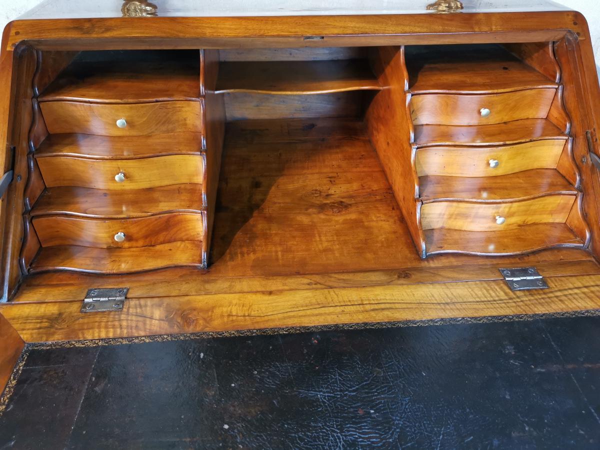 Secrétaire à Dessus Brisé D’époque Louis XV, Région Lyonnaise, Vers 1740.-photo-8