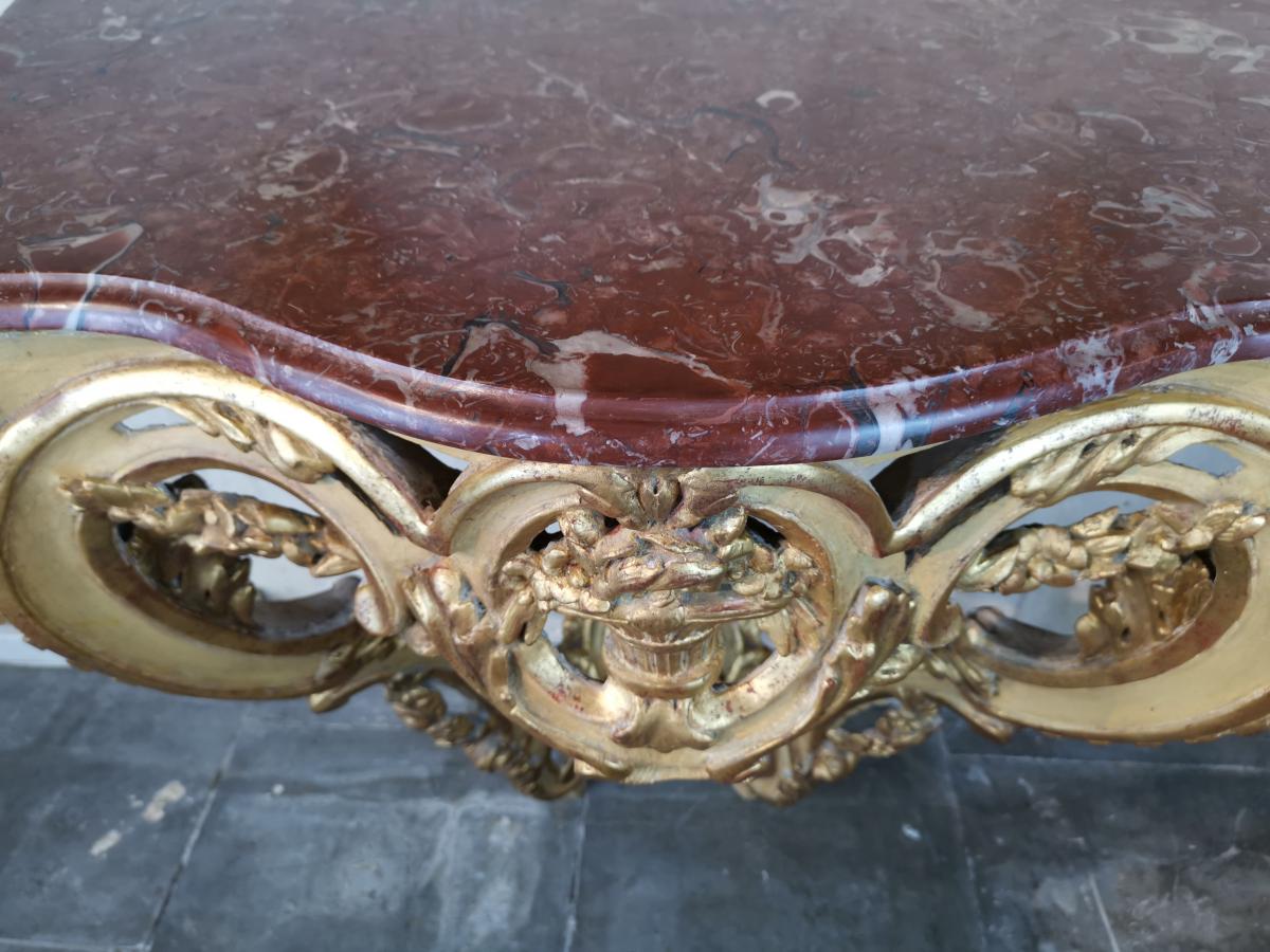 A Louis XV Console 18th Century Circa 1755.-photo-4