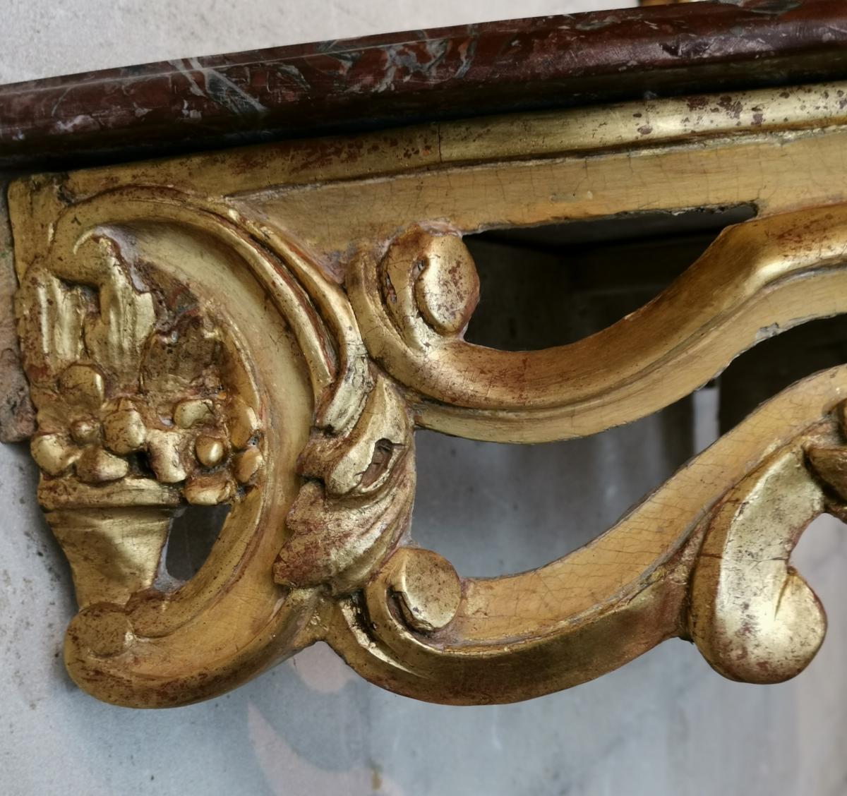 A Louis XV Console 18th Century Circa 1755.-photo-5