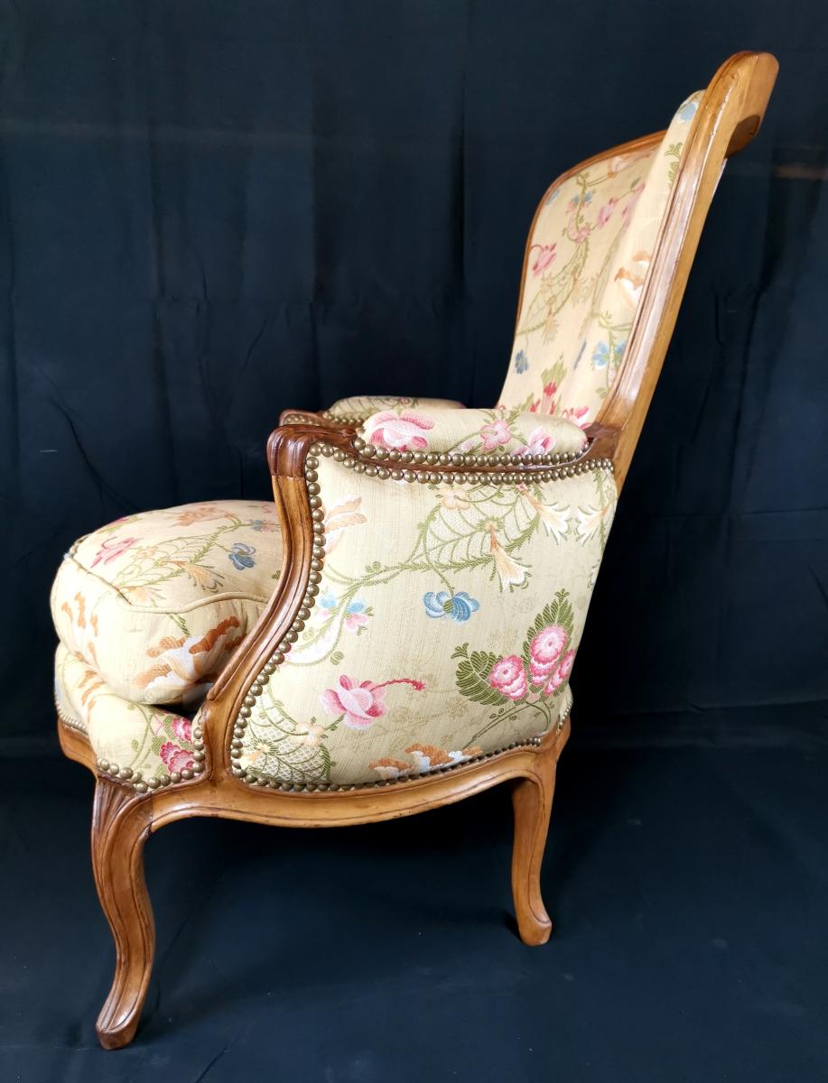 A Louis XV Bergère Stamped J.b Lebas, Mid-18th Century, Circa 1756-photo-4