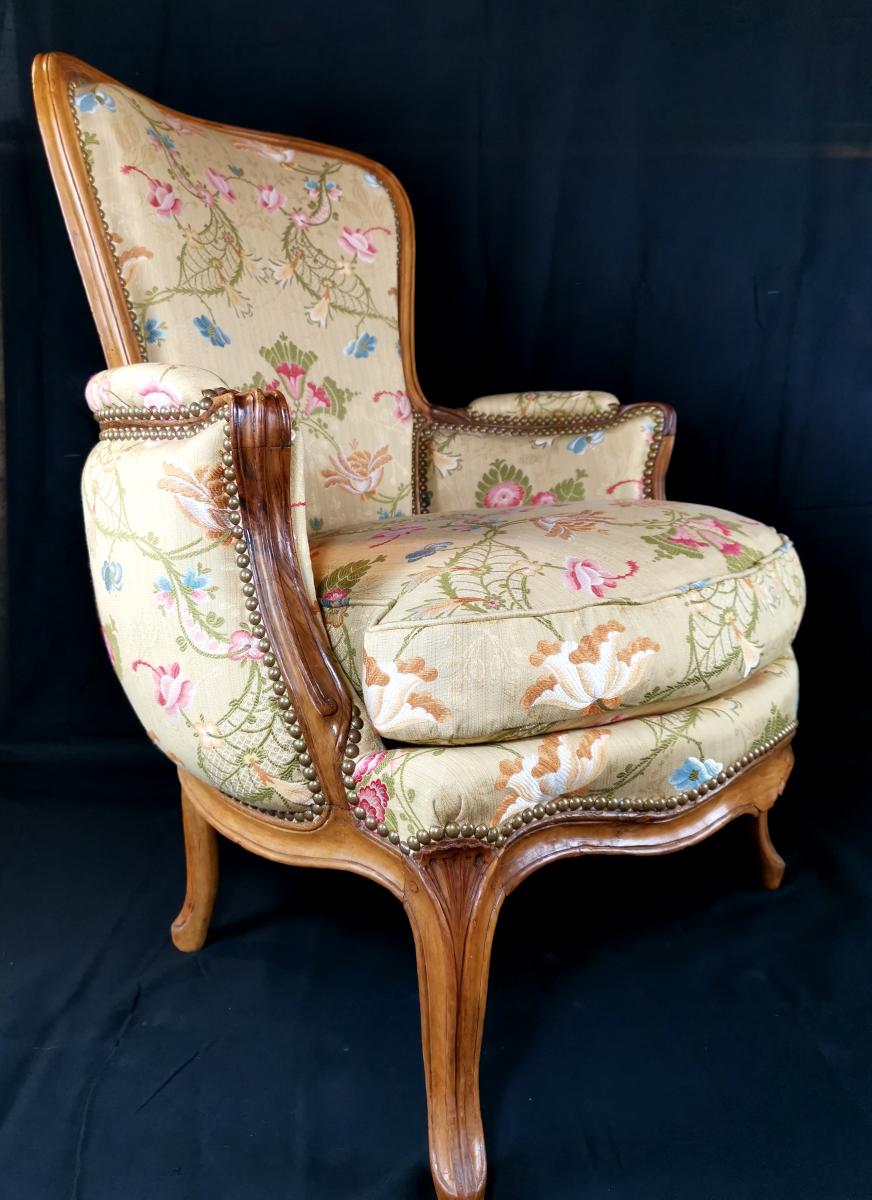 A Louis XV Bergère Stamped J.b Lebas, Mid-18th Century, Circa 1756-photo-1
