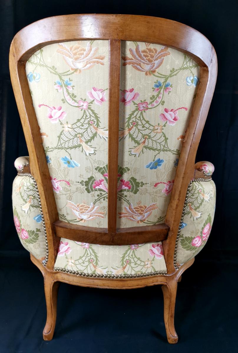 A Louis XV Bergère Stamped J.b Lebas, Mid-18th Century, Circa 1756-photo-3