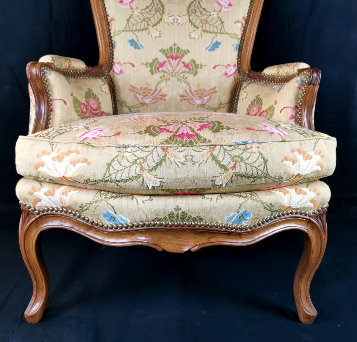 A Louis XV Bergère Stamped J.b Lebas, Mid-18th Century, Circa 1756-photo-5