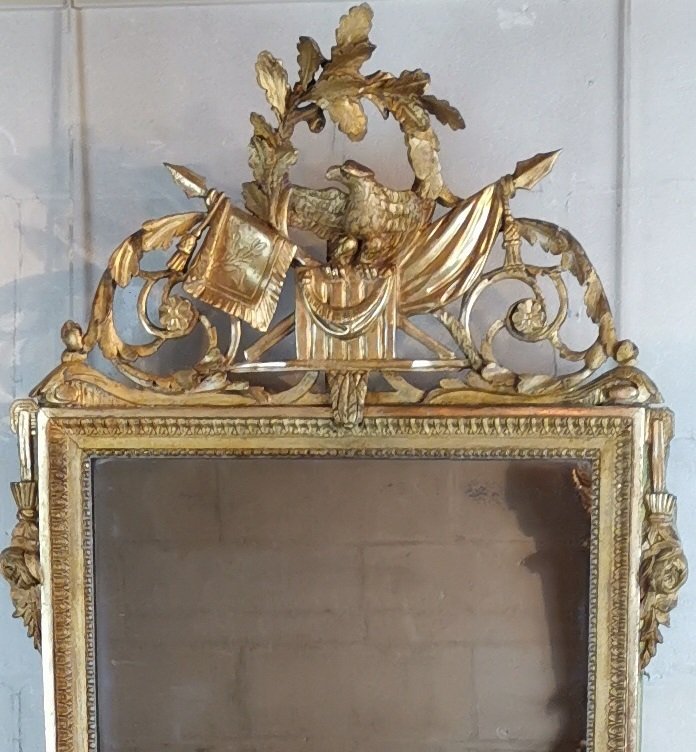 Neoclassical Mirror Louis XVI Around 1781.-photo-1