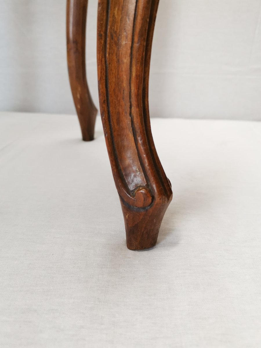 Suite De Quatre Chaises à Fonds De Canne d'époque Louis XV, Attribuées à Etienne Meunier.-photo-7