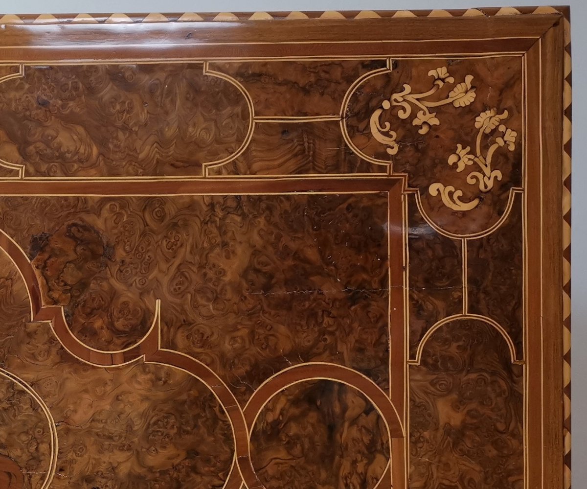  Louis XIV Period Table Inlaid Late 17th Century.-photo-3