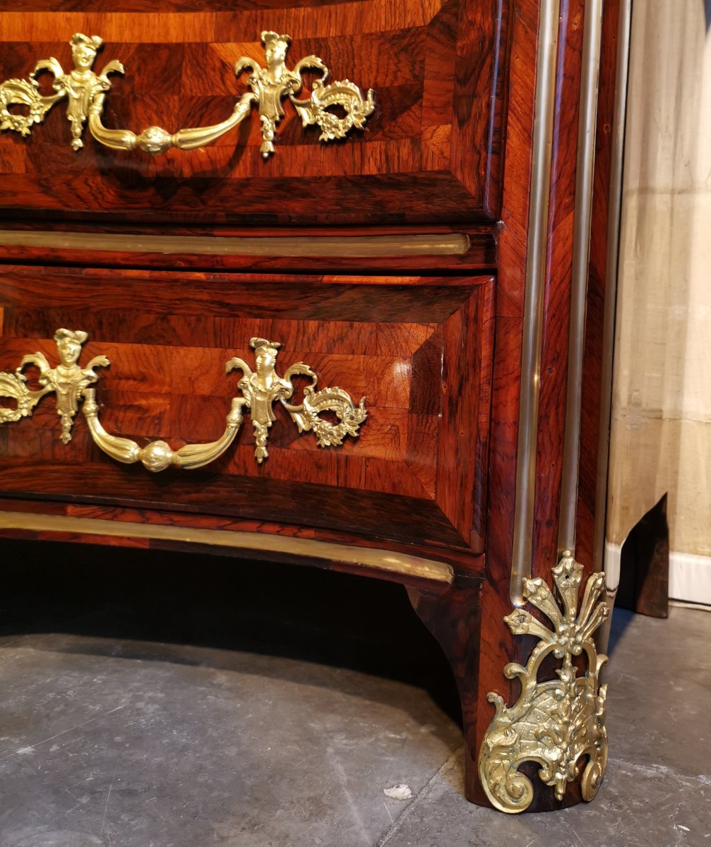 A Régence Ormolu-mounted Rosewood Commode Early 18th Century, Circa 1720.-photo-4