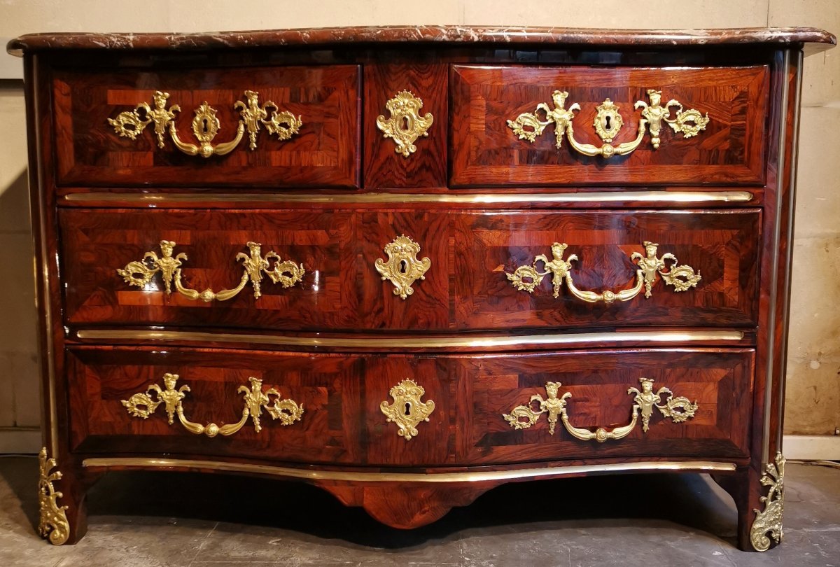 A Régence Ormolu-mounted Rosewood Commode Early 18th Century, Circa 1720.
