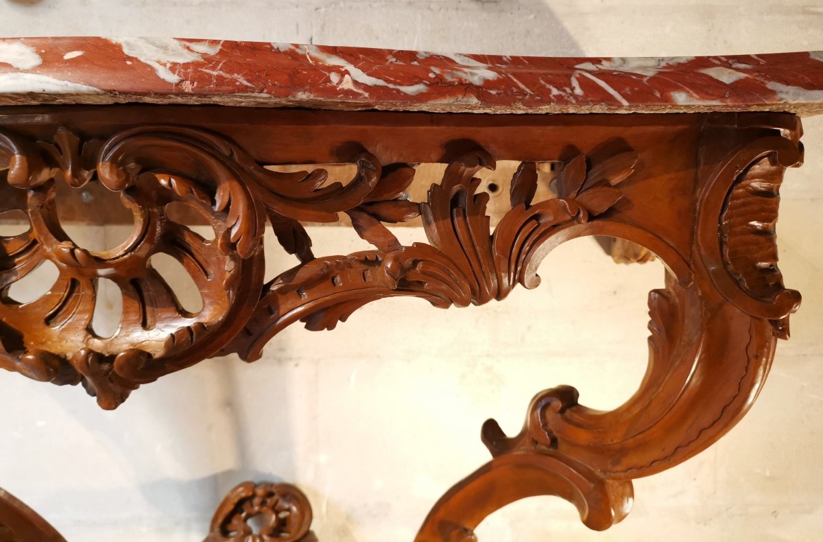 A Louis XV Console Mid 18th Century Circa 1745-1750-photo-6