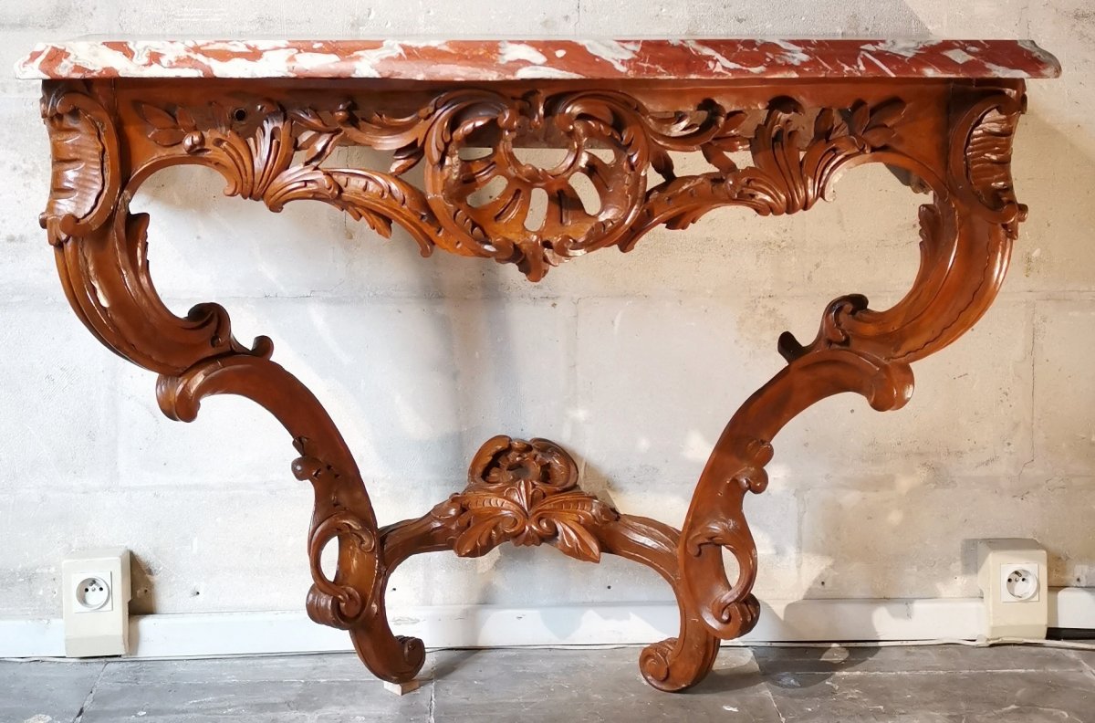 A Louis XV Console Mid 18th Century Circa 1745-1750
