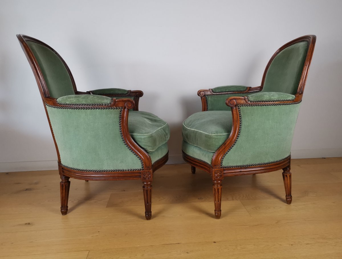 A Louis XVI Bergères Stamped Martin Jullien 18th Century Circa 1780-photo-2