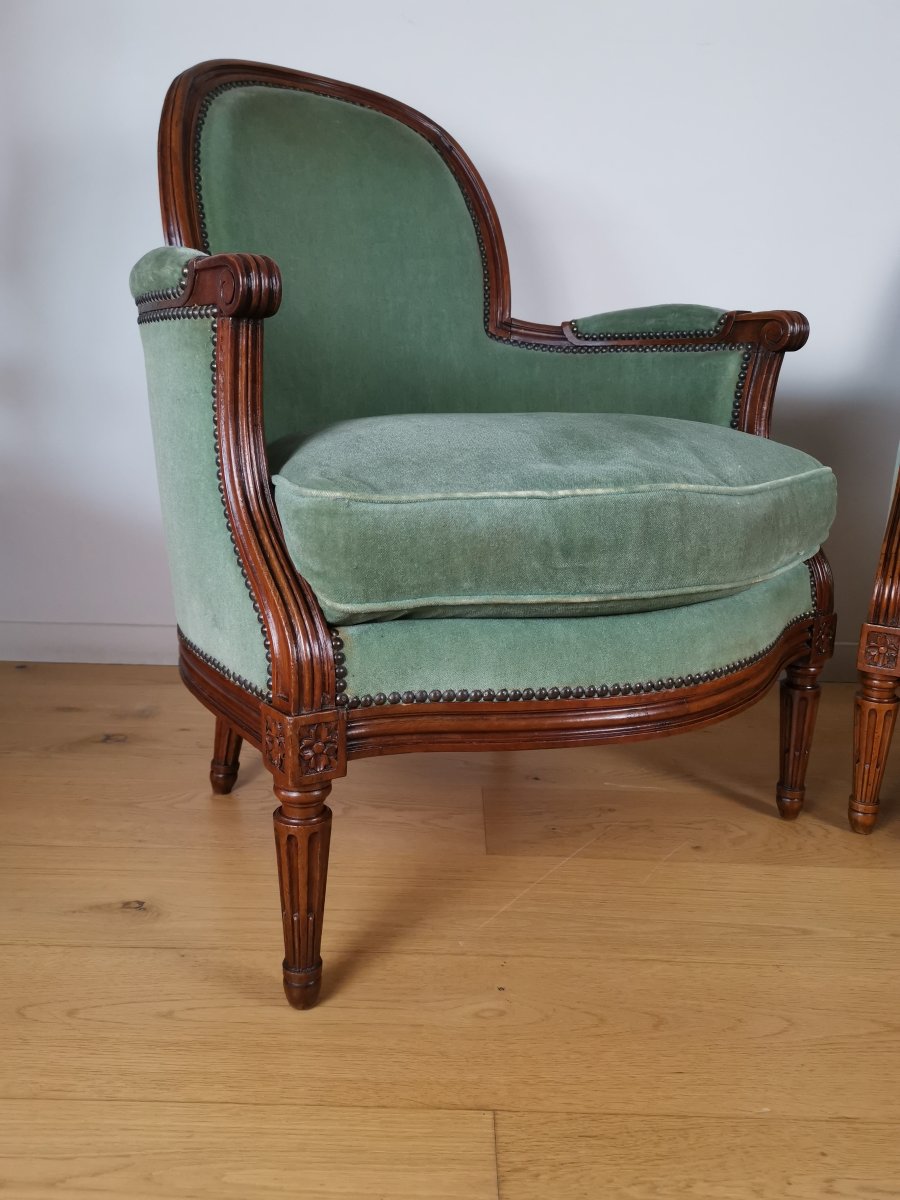 A Louis XVI Bergères Stamped Martin Jullien 18th Century Circa 1780-photo-1