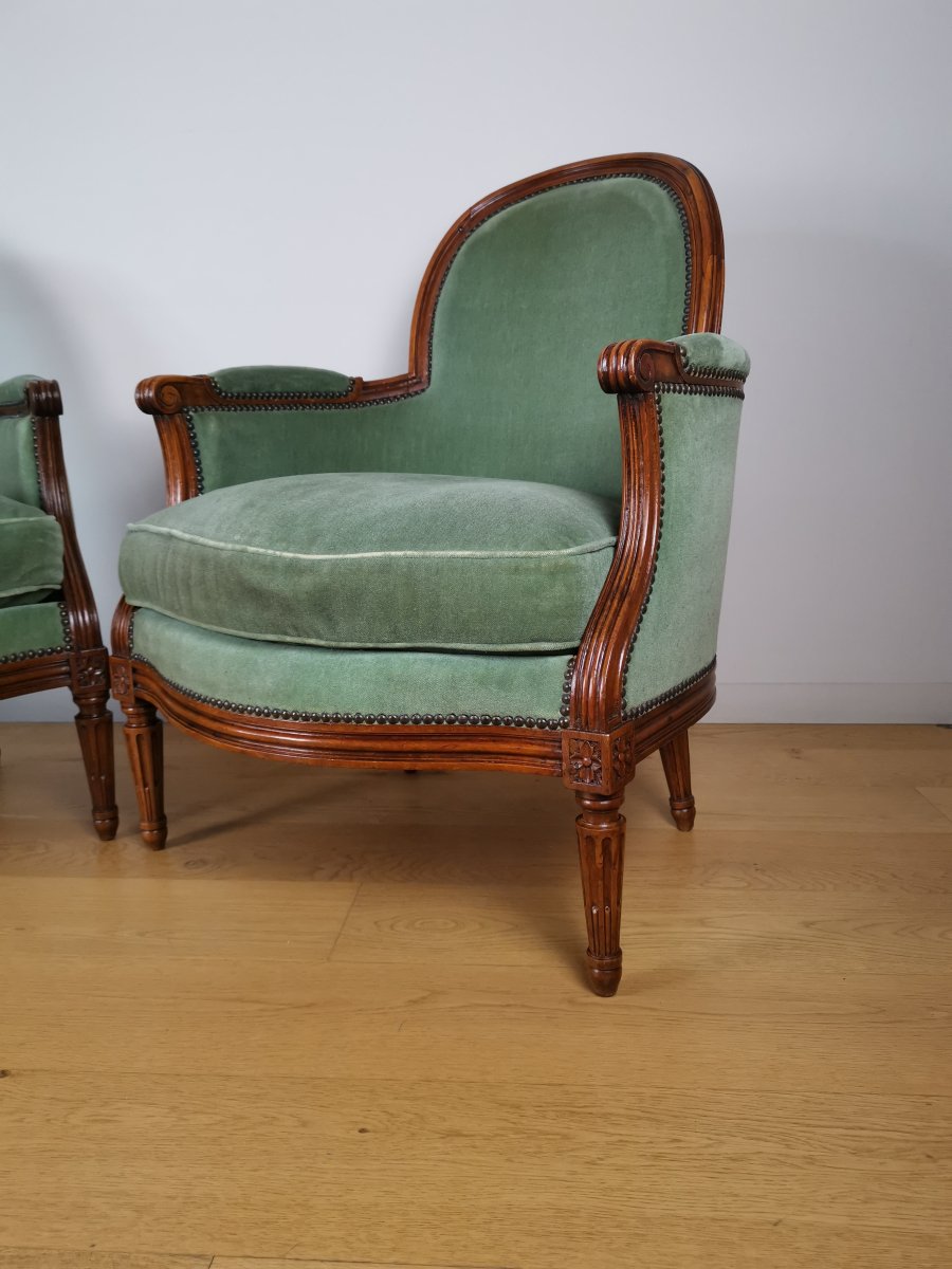 A Louis XVI Bergères Stamped Martin Jullien 18th Century Circa 1780-photo-2