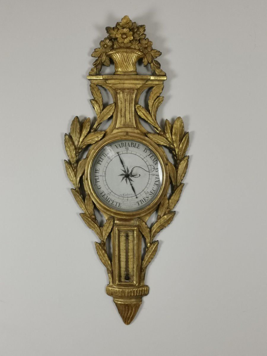 A Louis XVI Barometer Thermometer Circa 1776-1780