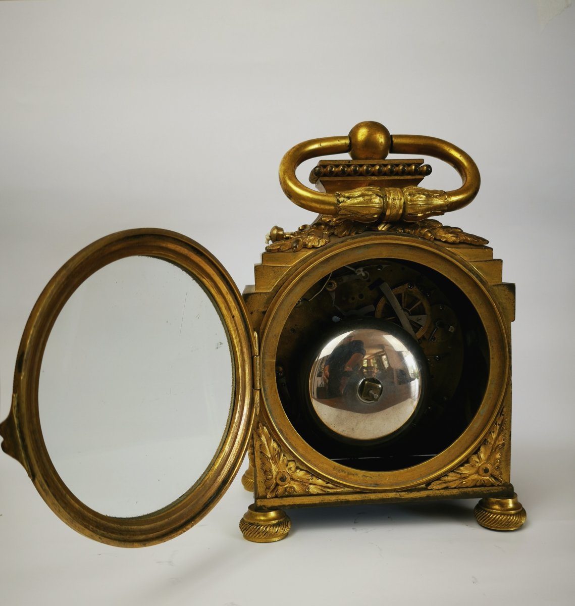 A Louis XVI Ormoulu Officer's Clocks Lat-18th Circa 1780.-photo-1