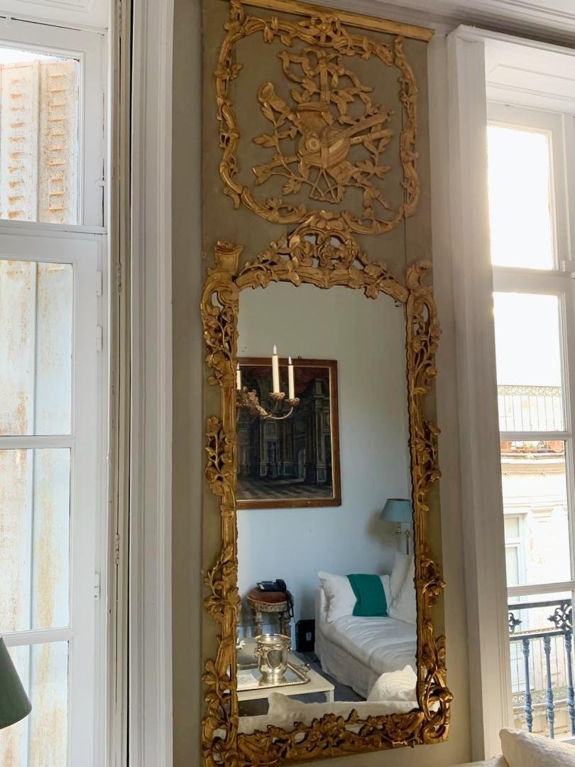 Trumeau de Boiserie  Louis XV - Transition - Louis XVI . -photo-1