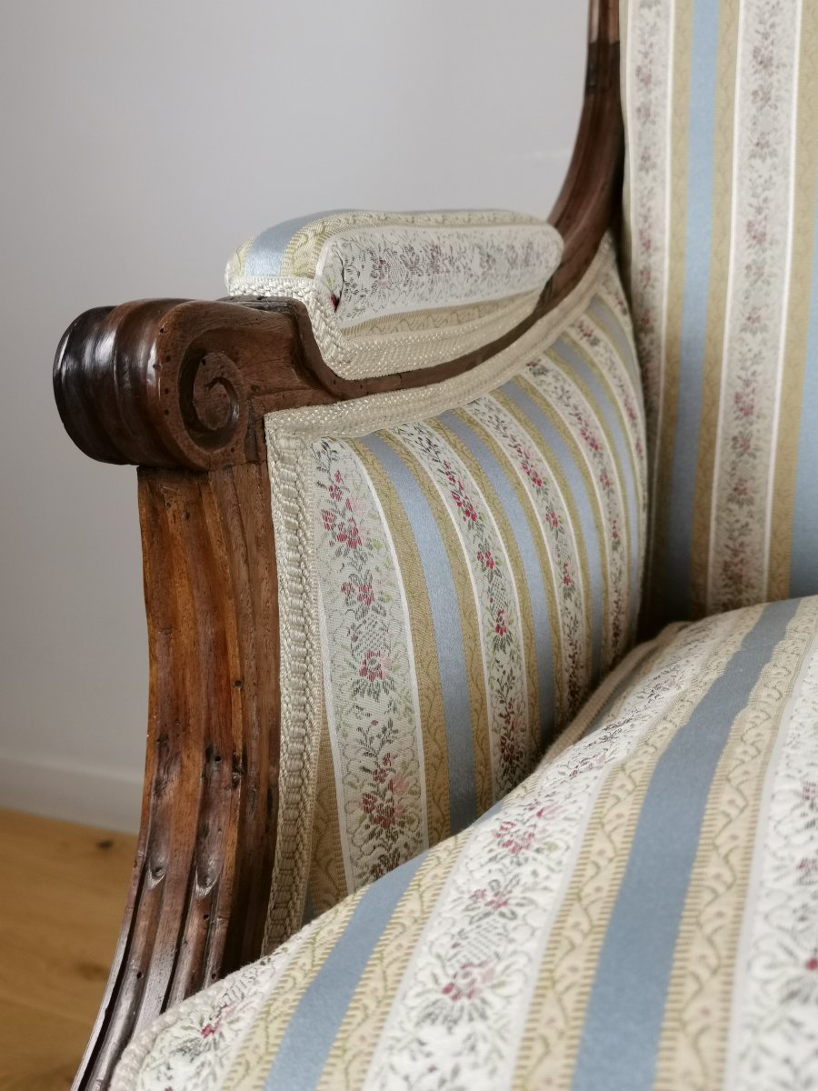 Marquise D’époque Louis XVI Estampillée Jacques Cheneaux -photo-5