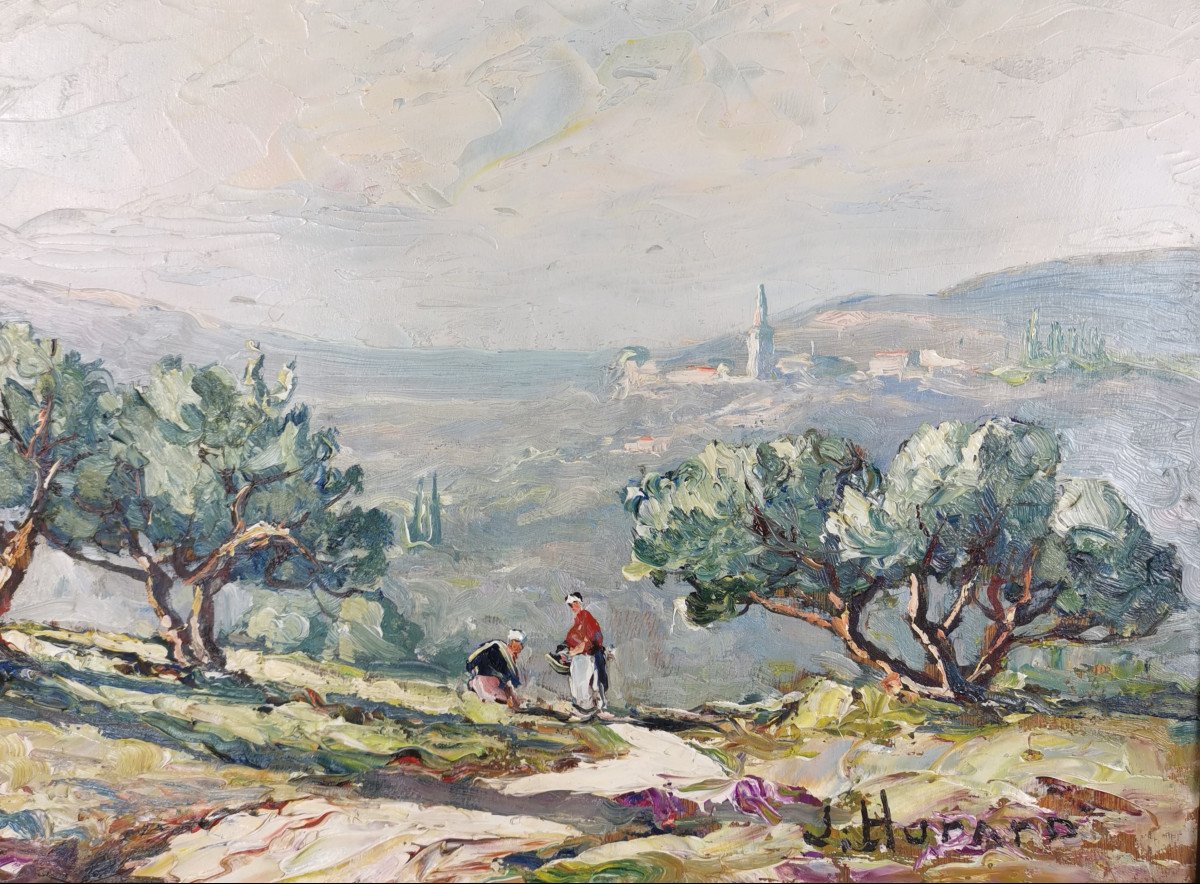 Joseph Hurard 1887-1956 The Priory Of Ste Victoire Notre Dame De Rochefort In Rochefort Du Gard-photo-4