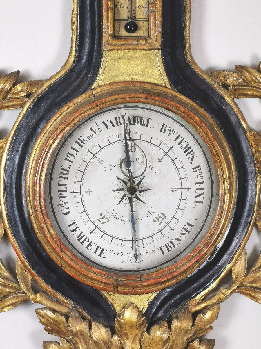 A Louis XVI Barometer-thermometer 18th Century-photo-1