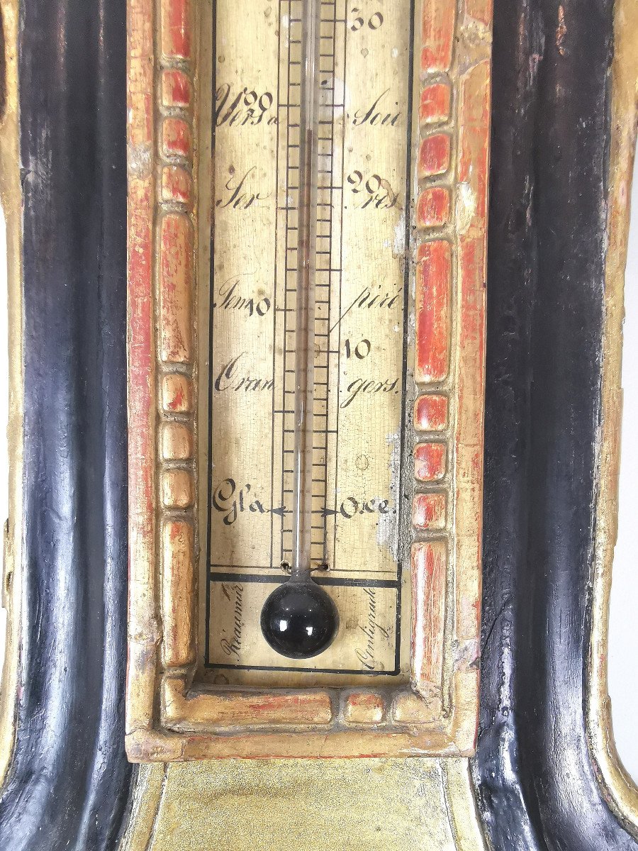 A Louis XVI Barometer-thermometer 18th Century-photo-8