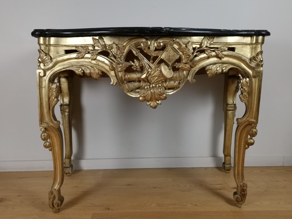 Console In The Greek-neoclassical Louis XVI Period Around 1781.-photo-2