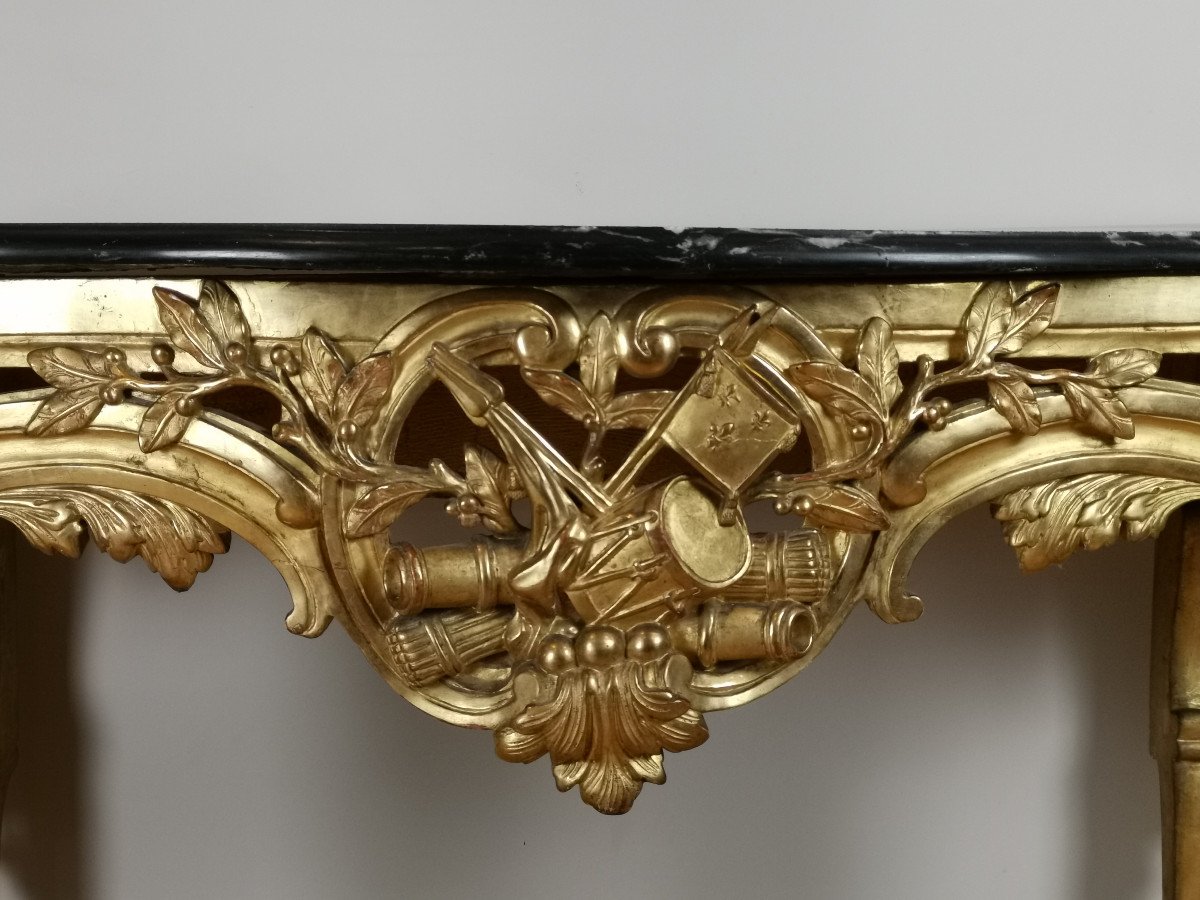 Console In The Greek-neoclassical Louis XVI Period Around 1781.-photo-3
