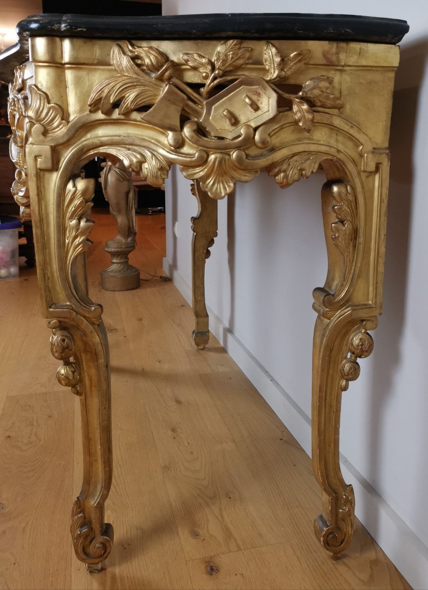 Console In The Greek-neoclassical Louis XVI Period Around 1781.-photo-5