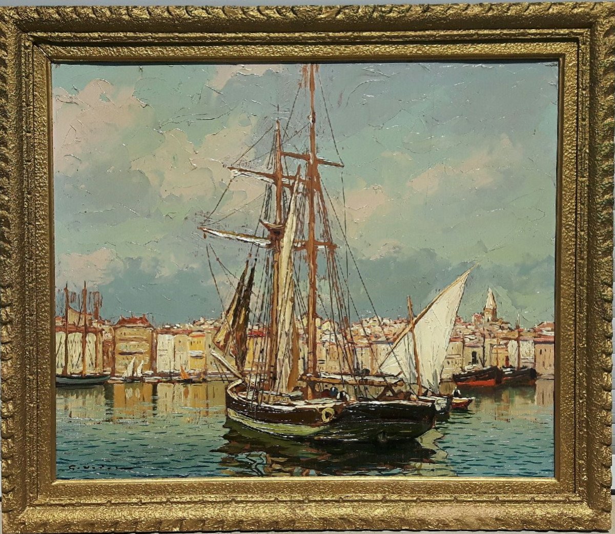 Le vieux Port de Marseille - Gustave Vidal, 1895-1966-photo-2