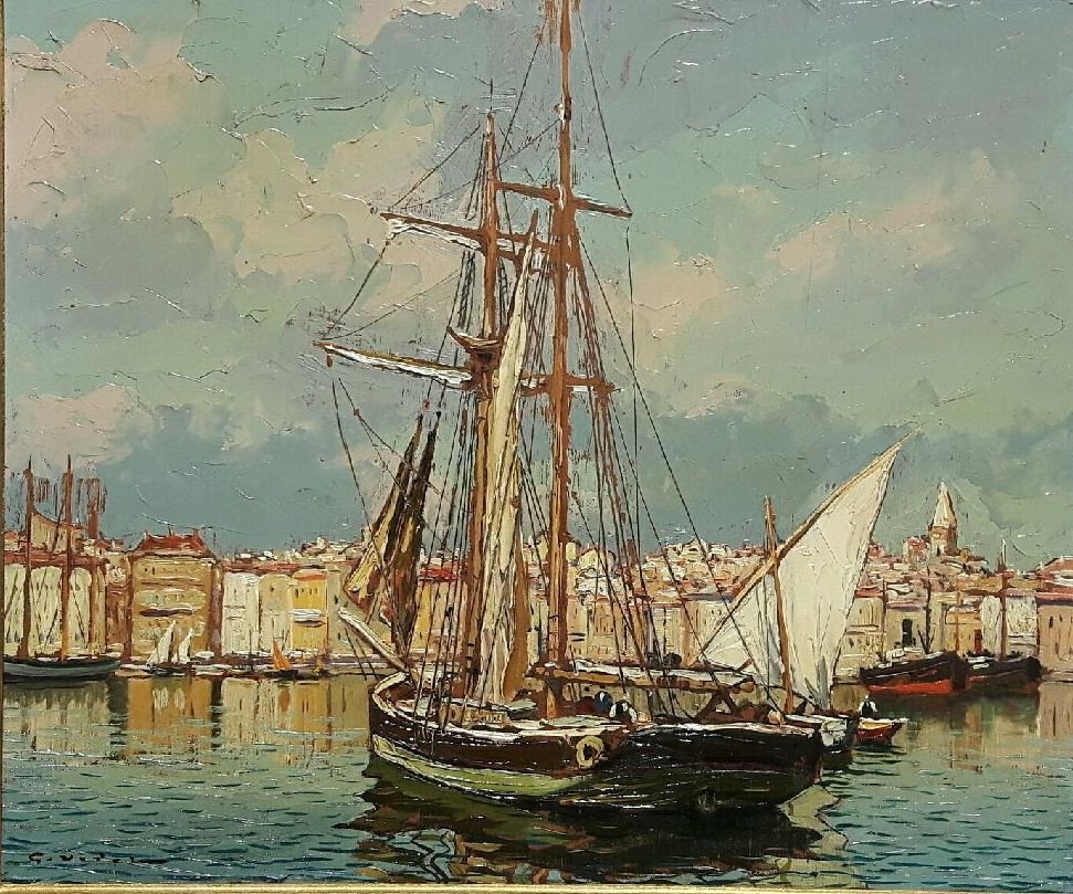 Le vieux Port de Marseille - Gustave Vidal, 1895-1966