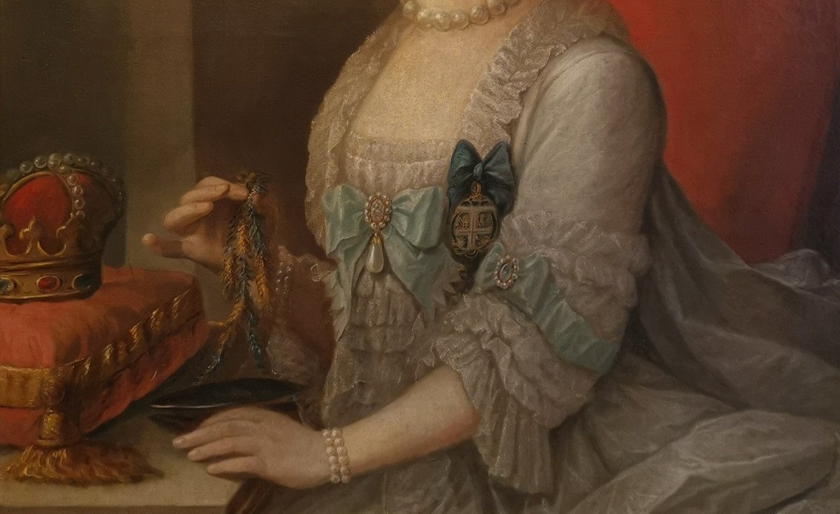Portrait Her Serene Highness Marie Victoire d'Arenberg (1714-1793). -photo-4