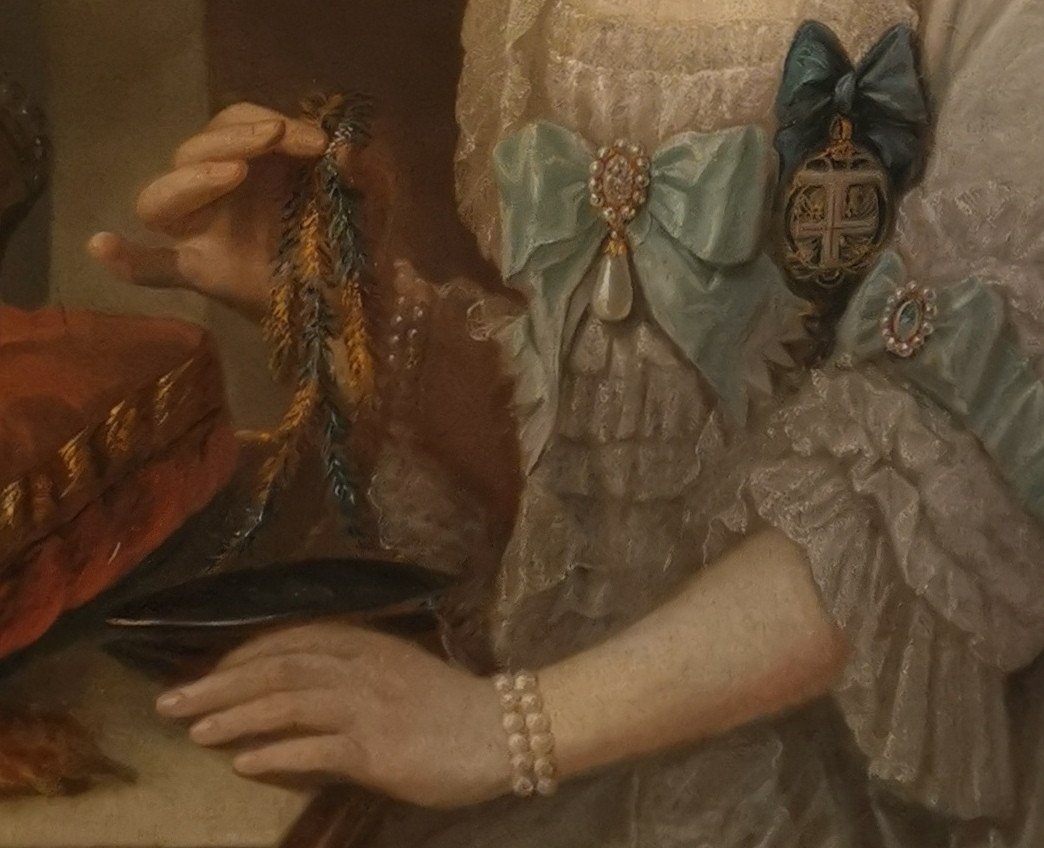 Portrait Her Serene Highness Marie Victoire d'Arenberg (1714-1793). -photo-3