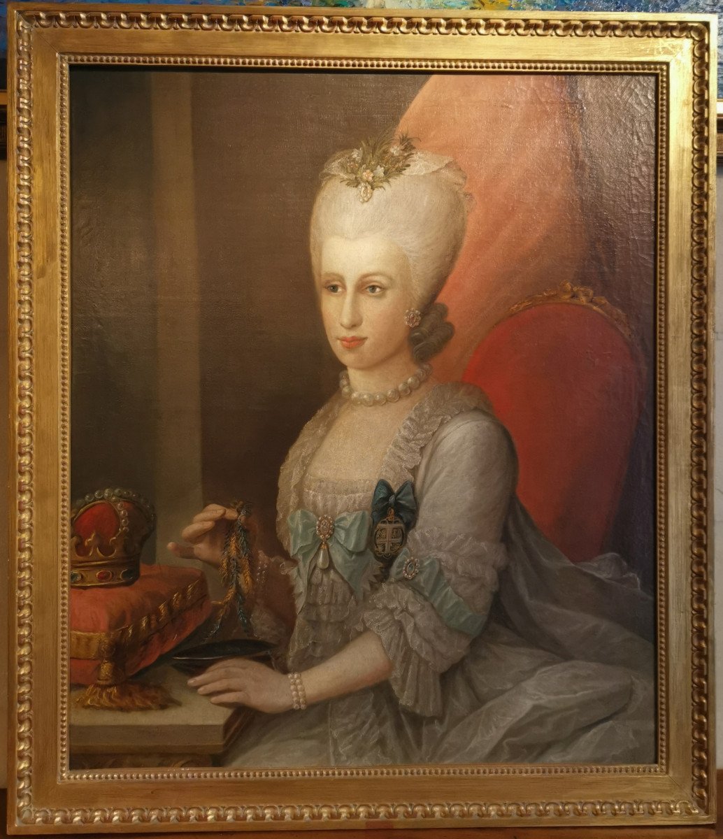 Portrait Her Serene Highness Marie Victoire d'Arenberg (1714-1793). 