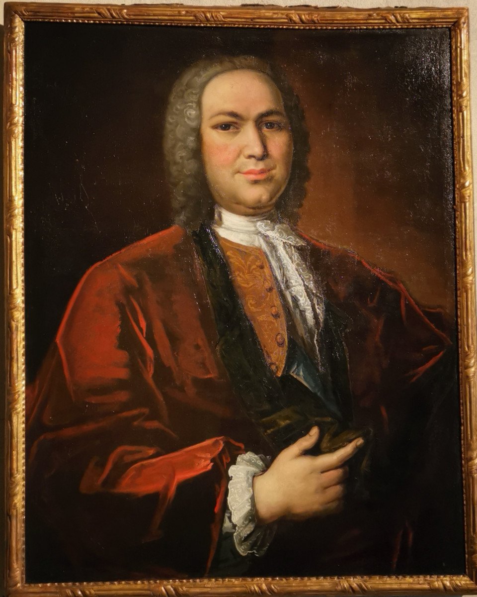 Portrait De Petrus Dupin, Magistrat Consulaire Par De Angeli En 1739.-photo-4