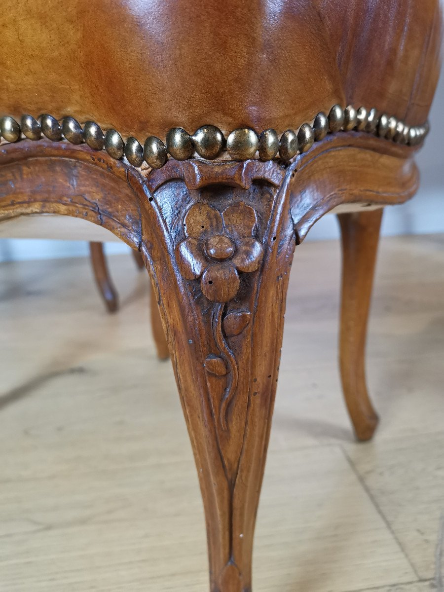 Suite De Quatre Chaises d'époque Louis XV, Vers 1750.  -photo-7