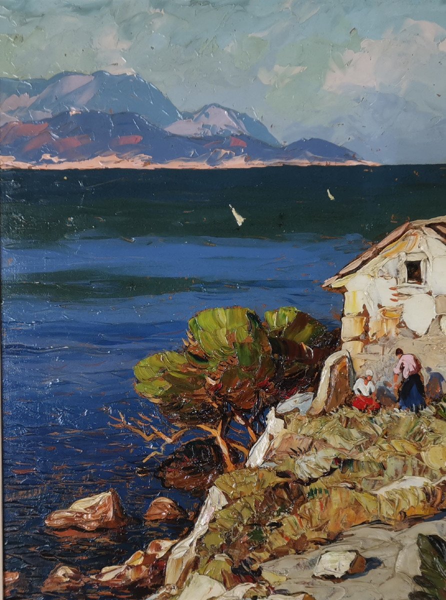 Gustave Vidal, 1895-1966 - Corsica, Coti-chiavari Golfe d'Ajaccio.-photo-2