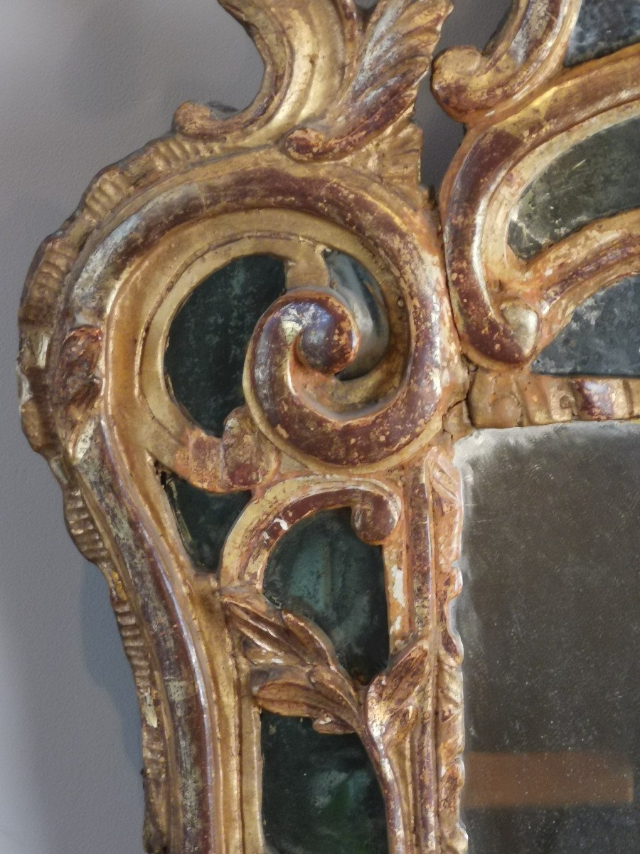 Miroir d’époque Louis XV, aux attributs de la déesse Artémis. -photo-5