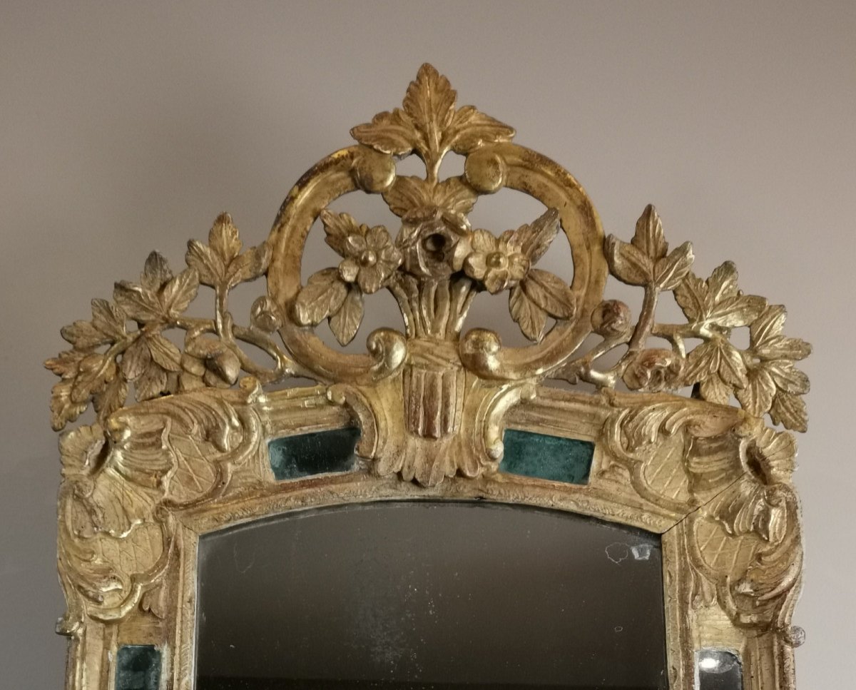 A Giltwood Louis XIV Mirror Late-17th Century Circa 1660-1699-photo-2