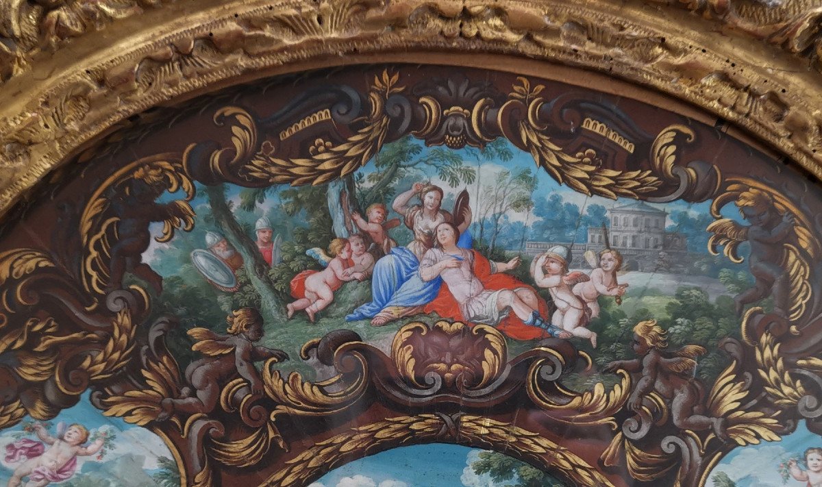 The Victory Of Love, Gouache Of The Louis XIV Period, 17th Century.-photo-4
