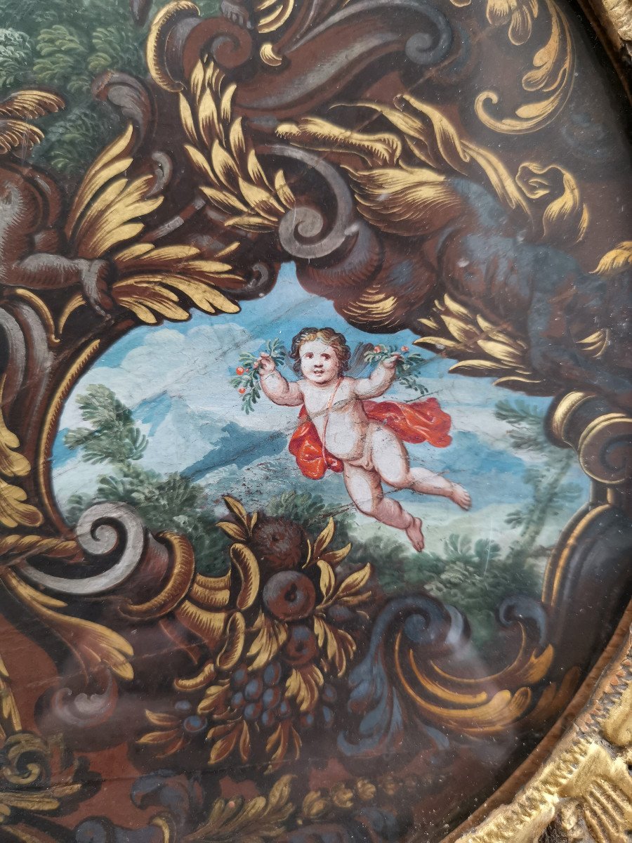 The Victory Of Love, Gouache Of The Louis XIV Period, 17th Century.-photo-5