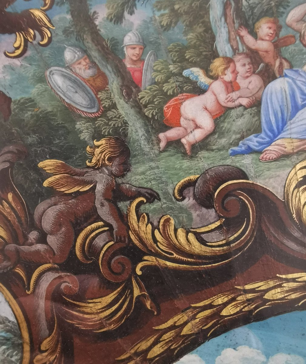The Victory Of Love, Gouache Of The Louis XIV Period, 17th Century.-photo-6