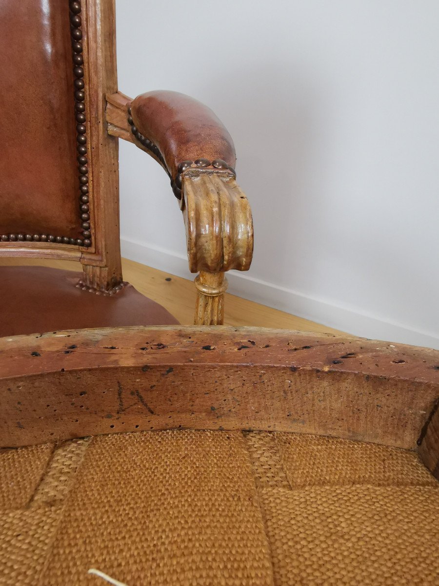 A Suite Of Louis XVI Beechwood Seat Furniture Late 18th Century Circa 1785-1788.-photo-8