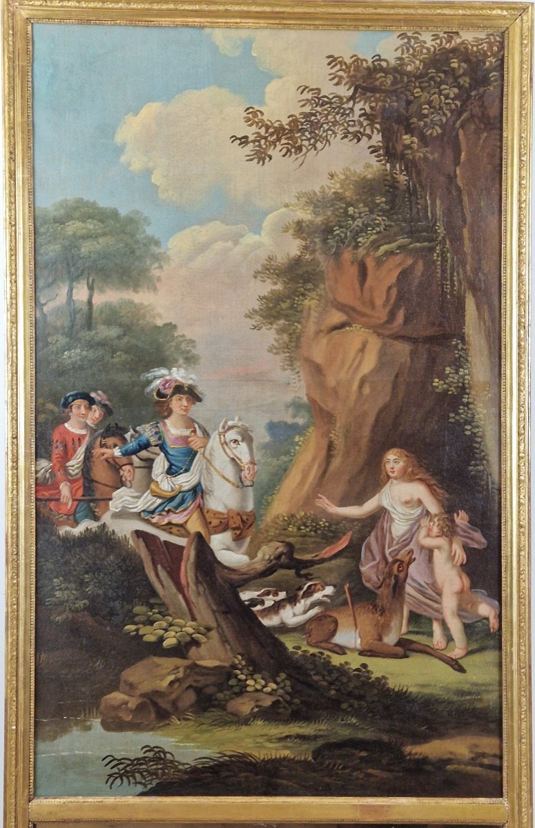 Trumeau évoquant La Métamorphose D’actéon.-photo-4