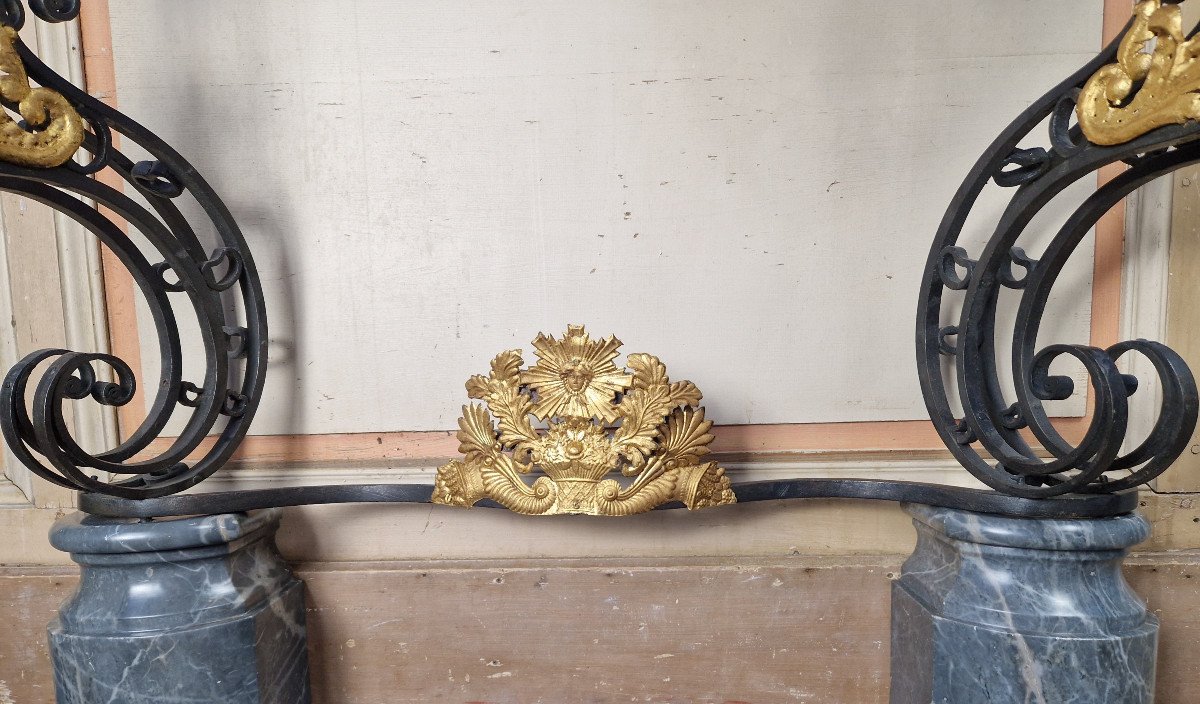 A Louis XIV Ironwork Comtat Venaissin Console Early 18th Century-photo-6
