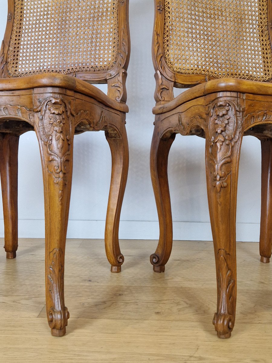 Suite Of Four Louis XV Chairs, 18th Century, Circa 1740.-photo-7