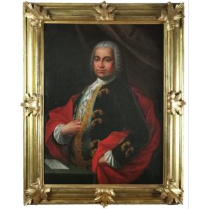 Portrait de  gentilhomme  du XVIIIe Siècle. 