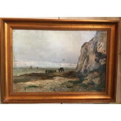 Alfred Casile (1848-1909) Bord De Méditerranée.