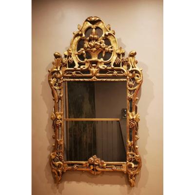 A Louis XV Giltwood Mirror From Provence – Mid 18th Century Circa 1750-1760