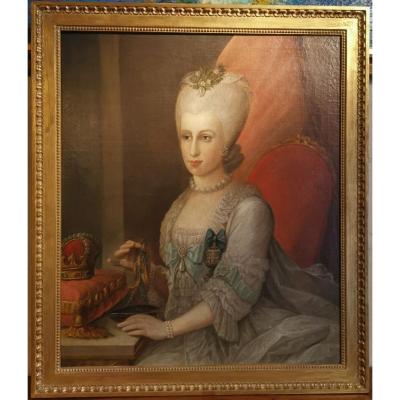 Portrait Her Serene Highness Marie Victoire d'Arenberg (1714-1793). 